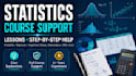 handle math, statistics, mathematics course support, calculus, physics work
