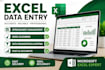 do excel data entry and spreadsheet tasks
