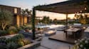design luxury backyard, pool and outdoor living spaces in 3d