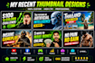 design eye catching youtube and facebook video thumbnails