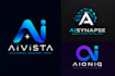 design modern ai startup logo