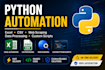 automate websites,  excel csv and data processing tasks using python