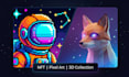 create nft pixel art 3d nft collection crypto art game art 3d modelling