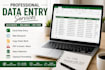 do accurate data entry, copy paste, and web research