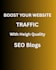 write SEO blog posts articles and website content