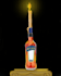 surreal digital illustration with candle and bottle