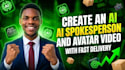 create an ai spokesperson and avatar video