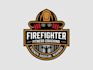 design a modern fire fighter logo
