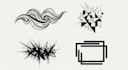 custom an abstract black tattoo design