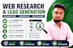 provide targeted b2b lead generation and web research