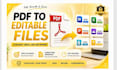 convert PDF, image to word ,excel or powerpoint