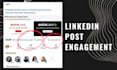 promote your linkedin post for organic reach