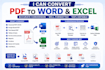 convert PDF to word or excel accurately