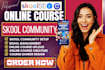 setup skool community online course creation circle so skool community manager