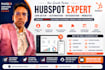 setup high converting hubspot CRM automation  landing page