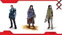 create scifi book character design illustration