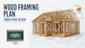 design wood framing plan and timber roof structure