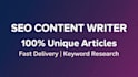do SEO content writing with before after optimization and keyword research
