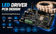 design complete led driver pcb with dmx, dali, analog wifi and bluetooth control