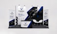 create trade show booth graphics, backdrop, booth wall, popup banner