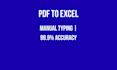 do fast manual data entry typing and excel work