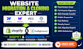 migrate clone webflow webador wix wordpress to shopify gohighlevel migration