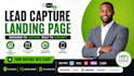 design wordpress landing page lead capture page one page website sales page
