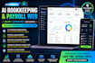 develop saas ai bookkeeping, payroll web, accounting software