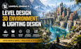 do unreal engine 5 level design, 3d environment and lighting design