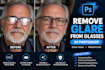 remove glare and reflection from glasses in photoshop quick