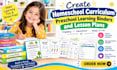 create homeschool curriculum, preschool learning binders and lesson plans