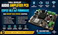 develop audio amplifier pcb with esp32 ble iot firmware, smart dac mixer control