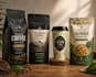 design coffee bag packaging, coffee label, coffee pouch and food packaging