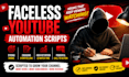 write faceless youtube automation scripts with hooks and call to action
