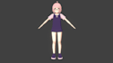 create 3d anime character model and rigging