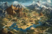 draw a custom map for fantasy,  book or