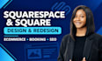 build squarespace website design squarespace website redesign square booking SEO