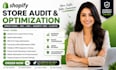 shopify store audit error fixing page optimization seo cro hubspotcrm klaviyo