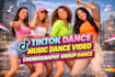 make tik tok choreography dance video music dance video group dance to your song
