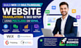 build wix or multilingual website translation seo setup using polylang wpml