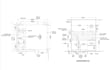 do kitchen detail drawing, plan ceiling, cabinet, sink and window layout design