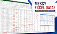 clean, format and organize excel data professionally