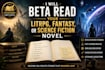 beta read your litrpg, fantasy, or science fiction novel