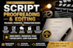 proofread edit polish script writer movie script screenplay pilot youtube script