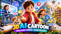 create 3d animated explainer videos 3d pixar style ai animation video ai cartoon