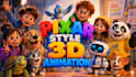 create pixar style animation