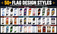 design custom feather, teardrop, flutter, garden, wall and event flags
