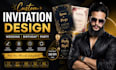 design wedding invitation, birthday invitation, party invite