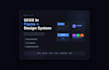 design a scalable UI UX and figma design system for your product