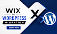 migrate clone transfer wix to wordpress website transfer html to wordpress clone